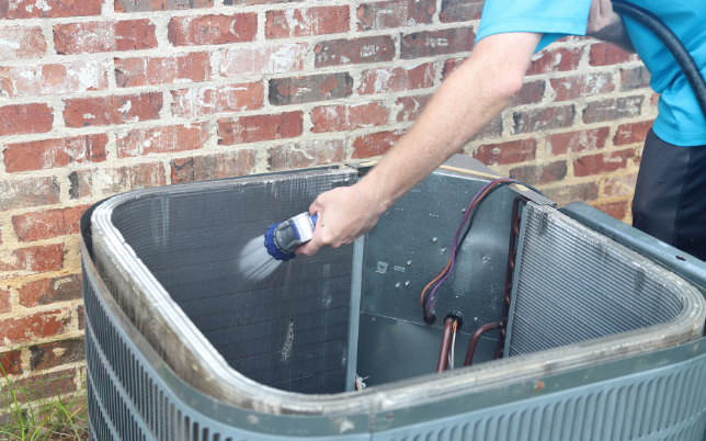 Condenser coil cleaning